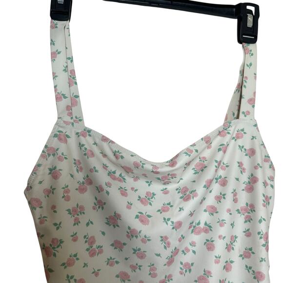 Reformation Eliza One Piece White Floral Swimsuit M EUC Romantic Cottagecore - Picture 5 of 14